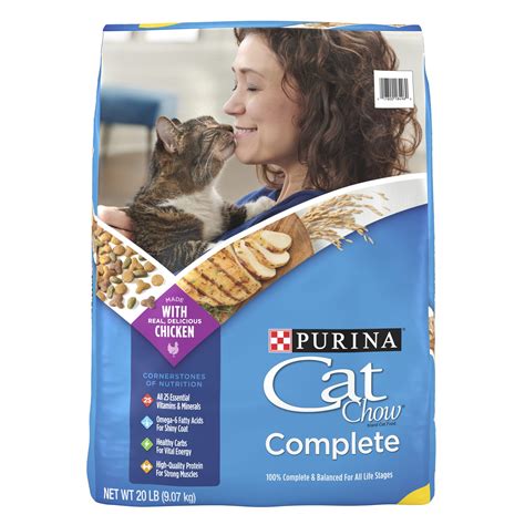 Purina Cat Chow Complete Dry Cat Food, 20 lb Bag - Walmart.com