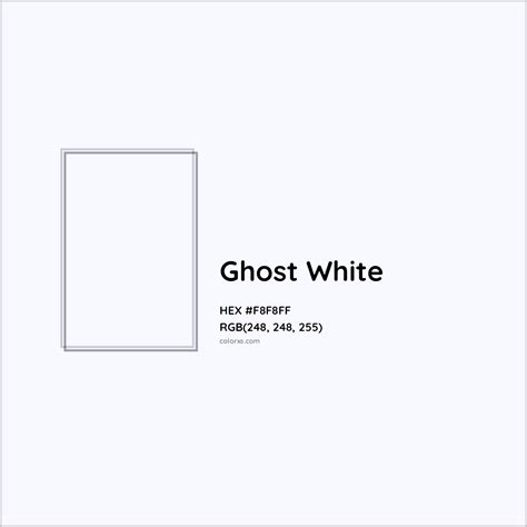 About Ghost White - Color codes, similar colors and paints - colorxs.com