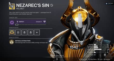 Perfect Nezarec's Sin drop : r/destiny2