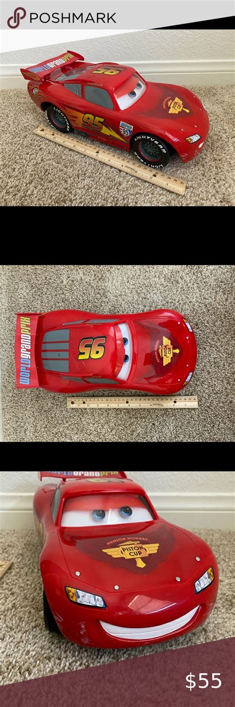 RARE Mattel 14" Disney Pixar Cars Big Personality Lightning McQueen ...