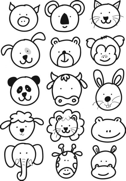 43 best ideas for coloring | Animal Faces Coloring Pages