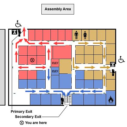 Emergency Action Plan | Evacuation Elements - OSHA's Interactive Floorplan Example ...