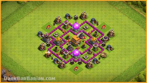 BEST Ultimate Town Hall 6 Trophy/Hybrid Base Layout 2023 !! COC Town Hall 6 Hybrid Base Design ...