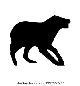 Dog Black White Logo Icon 3 Stock Vector (Royalty Free) 2232160577 ...