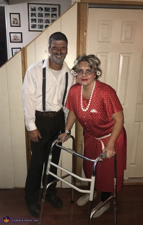 DIY Old Couple Halloween Costume