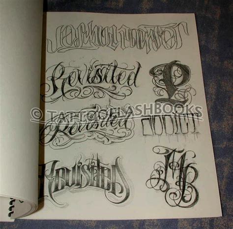 tattooflashbooks.com - B.J. Betts - Tattoo Custom Lettering Guide No. 3