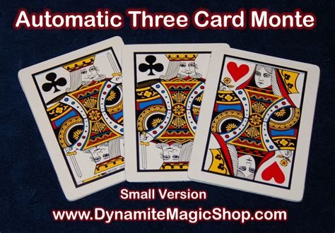 Automatic Three Card Monte Small Version (4837) - Dynamite Magic Shop