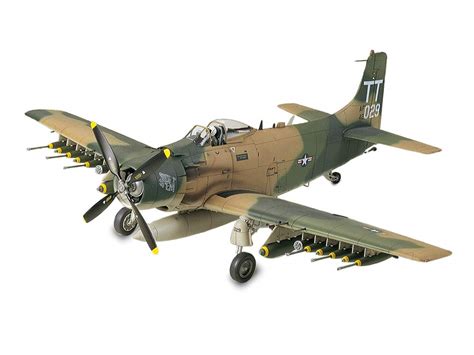 Buy Tamiya 61073 1/48 Douglas A-1J Skyraider USAF Plastic Model ...