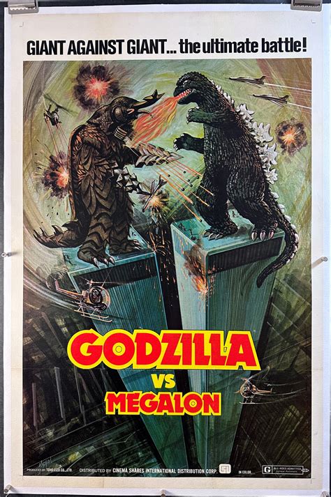 GODZILLA VS MEGALON, Original Toho Godzilla Film Poster - Original ...