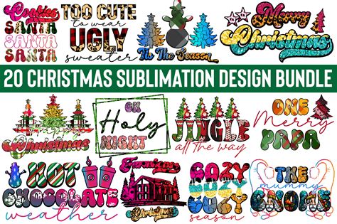 Christmas Sublimation T-Shirt Bundle Graphic by Creative T-Shirts ...