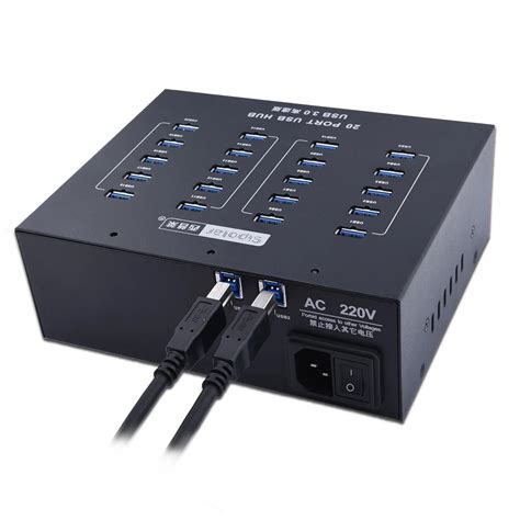 Industrial Grade USB Hub,Metal Industrial SuperSpeed Mountable 20 ports USB 3.0 HUB-in USB Hubs ...