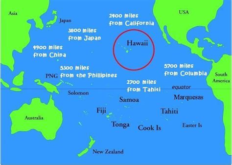 Image result for hawaii on world map