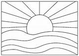 Puesta De Sol Y Palmera Para Colorear Imprimir E Dibujar –ColoringOnlyCom sketch template