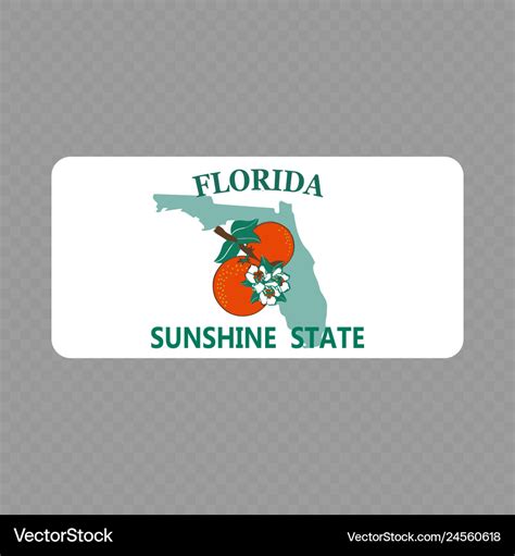 Florida License Plate Template