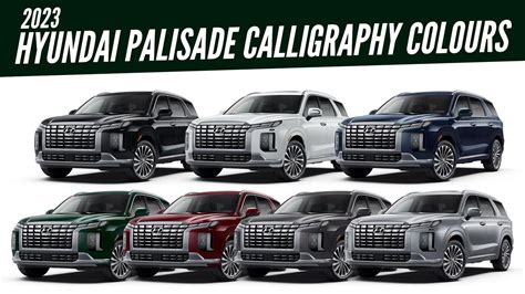 2023 Hyundai Palisade Calligraphy - All Color Options - Images