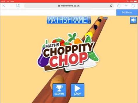 MathsFrame (part 2) choppity chop (I died in the game) - YouTube