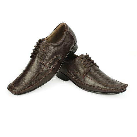 Dark Brown Formal Shoes For Men In Genuine Leather | Horex®