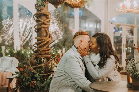 Dreamy Holiday Engagement Session in Detroit