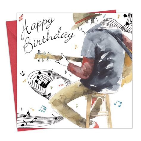 Buy Twizler Happy Birthday Card for Him with Silver Foiling & Unique Watercolour Effect – Male ...