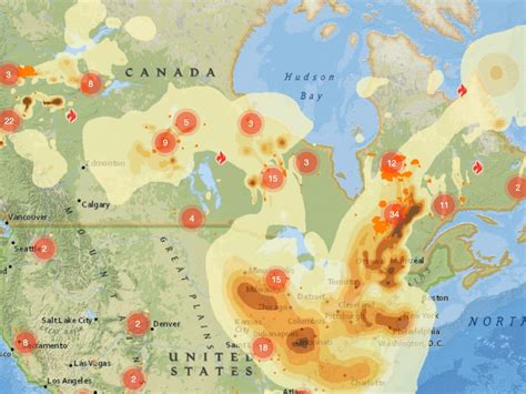 Map Canadian Wildfires 2024 - Korry Mildrid