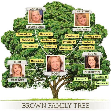 The Brown Family Tree | Family tree, Sister wives, Sisters