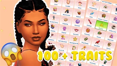 100 Custom Content TRAITS | Sims 4