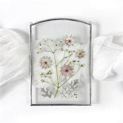 Pressed Flower Art Pressed Flowers in Glass Floating Frame - Etsy