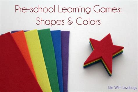 Pre-School Learning Games: Shapes & Colors - Life With Lovebugs