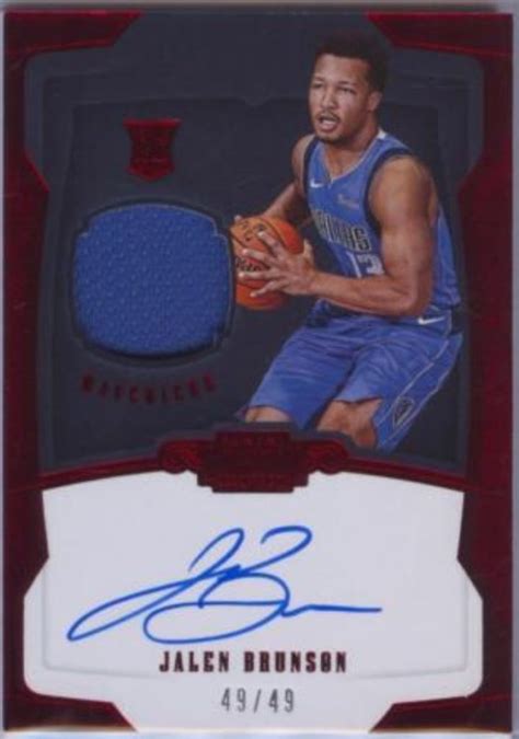 Future Watch: Jalen Brunson Rookie Basketball Cards, Mavericks