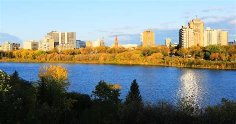 Skyline of Saskatoon by the River image - Free stock photo - Public ...