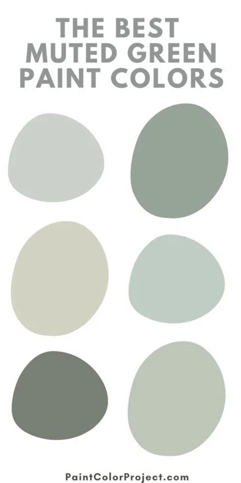 The Best Muted Green Paint Colors - The Paint Color Project