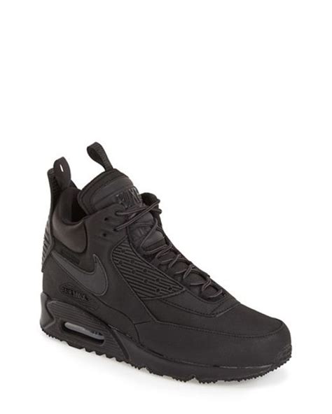 Nike 'air Max 90 Winter' Sneaker Boot in Black for Men (BLACK/ BLACK ...