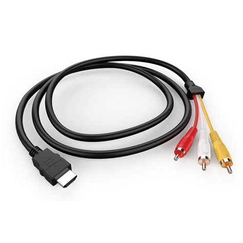 Max 57% OFF HDMI to RCA Cable, 1080P 5ft/1.5m HDMI Male to 3-RCA Video ...