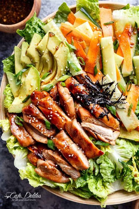 Teriyaki Glazed Chicken Salad - Cafe Delites