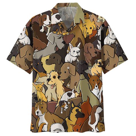 Golden Retriever Aloha Hawaiian Shirt