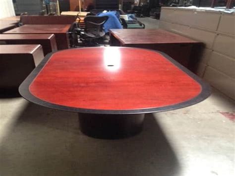 Used 8 ft Wood Veneer Conference Table for Sale Continental Office Grou