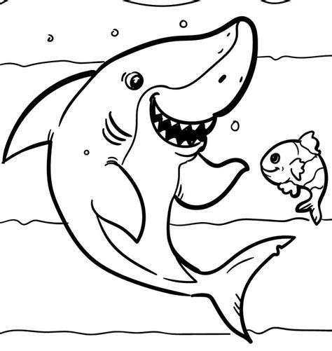 Shark Laughing Coloring - Play Free Coloring Game Online