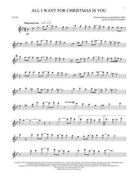 All I Want For Christmas Is You | Sheet Music Direct