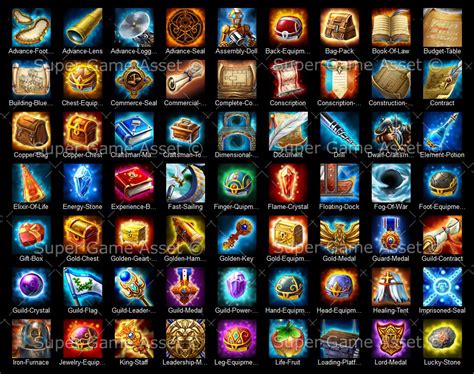 Consumable Item - Fantasy RPG series - game icons - Super Game Asset