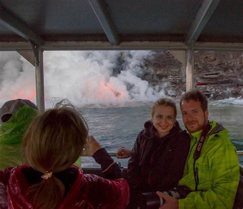 Hawaii – Watching flowing lava straight from a boat with Lava Ocean ...