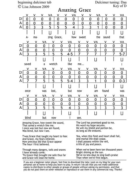 Mountain Dulcimer noter and drone blog: Grace | Dulcimer tuning, Dulcimer music, Mountain dulcimer