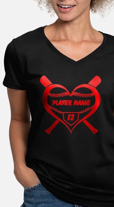 Women's Personalized Baseball T Shirts, Personalized Baseball Shirts ...