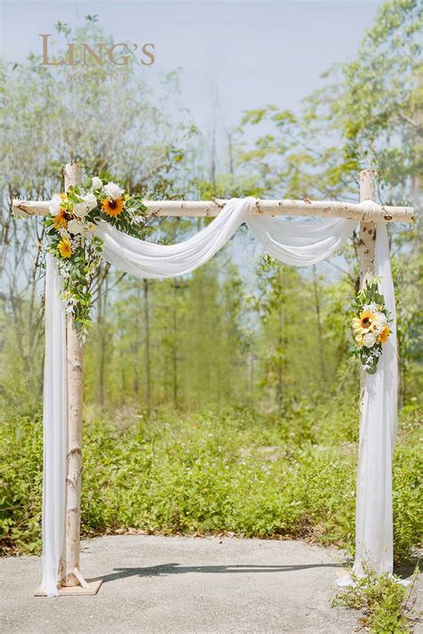 sunflowers | Wedding arches outdoors, Wedding arch flowers, Sunflower wedding decorations