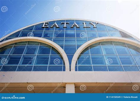 Exterior Glass Facade of the Famous Italian Food Store Eataly in Rome Editorial Stock Image ...