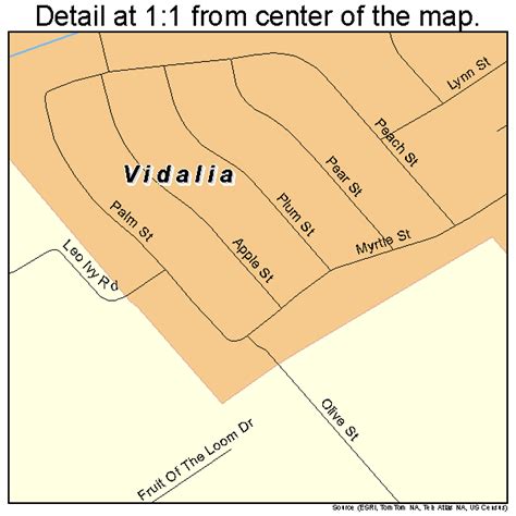 Vidalia Louisiana Street Map 2278470