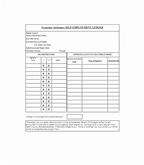 50 Excel Income And Expense Ledger