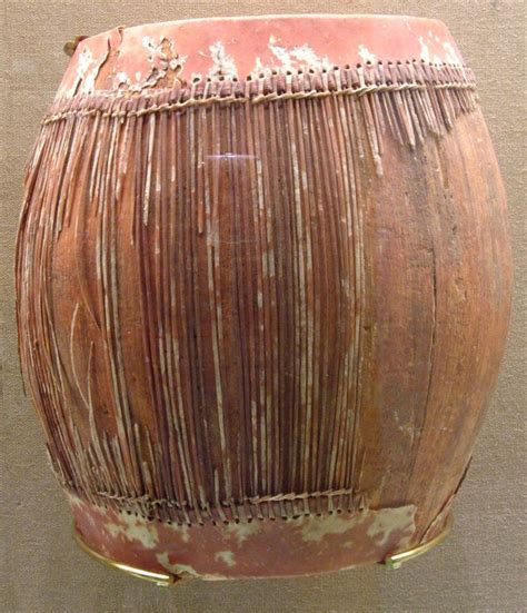 Drum. Egypt. 664–332 B.C. Wood, hide, paint | Drums, Metropolitan museum of art, Art