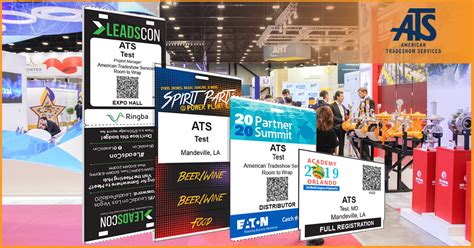 Premium Event Badge Printing | American Tradeshow Services