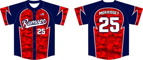 Ramapo Little League Custom Camo Baseball Jerseys