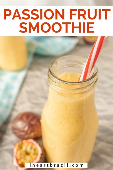 Mango Passion Fruit Smoothie - An Easy Tropical Smoothie • I Heart Brazil